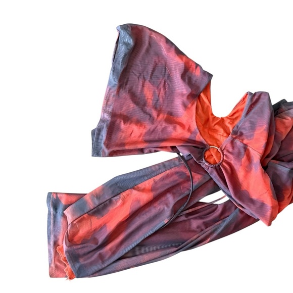 Fashion Nova Red Mesh Jumpsuit - Picture 8 of 8